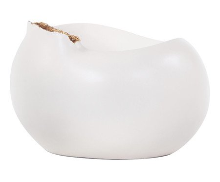 Vaso Pilatos XL Baixo Branco | Westwing