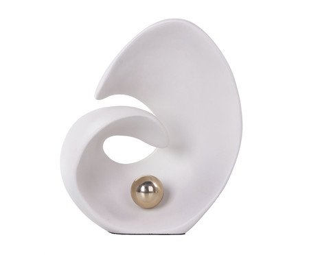 Adorno Espacial Areia Claro Bola Dourada | Westwing