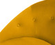 Poltrona Belle em Veludo - Açafrão e Dourado, amarelo,Dourado | WestwingNow