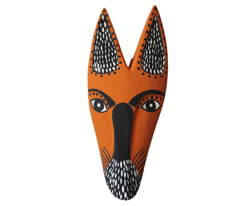 Máscara Zé Crente Lobo Laranja, multicolor | WestwingNow