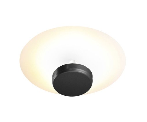 Plafon de Sobrepor Slice Preto Bivolt - P, black | WestwingNow