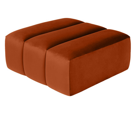 Modulo pufe sofá bud em Veludo - Acobreado | WestwingNow