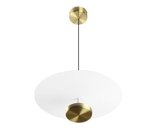 Pendente Led Slice Dourado Escovado Bivolt, gold | WestwingNow