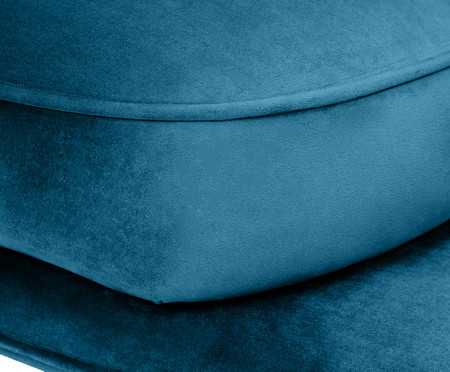 Sofá All In em Veludo - Azul Pavão | WestwingNow