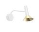 Arandela Led Zoom Branco e Dourado Escovado Bivolt, white | WestwingNow