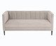 Sofá Day Bed Bergamo em Veludo - Cru, Bege | WestwingNow