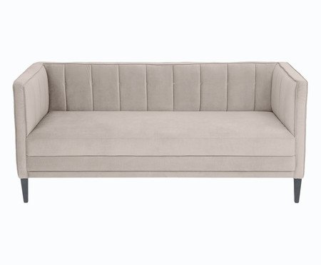 Sofá Day Bed Bergamo em Veludo - Cru | Westwing