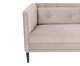 Sofá Day Bed Bergamo em Veludo - Cru, Bege | WestwingNow