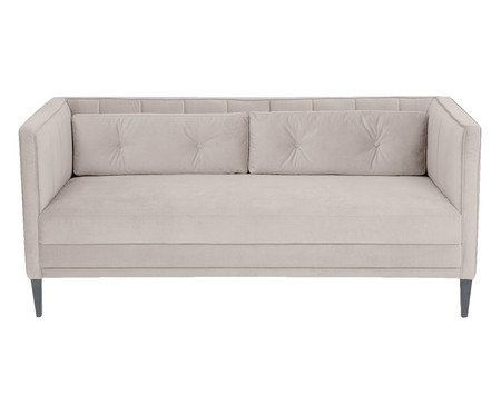 Sofá Day Bed Bergamo em Veludo - Cru | Westwing