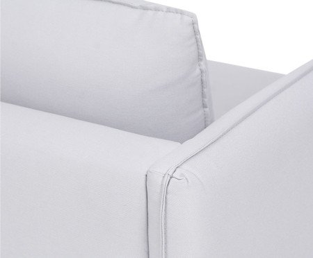 Sofá Leon em Sarja - Cinza | Westwing