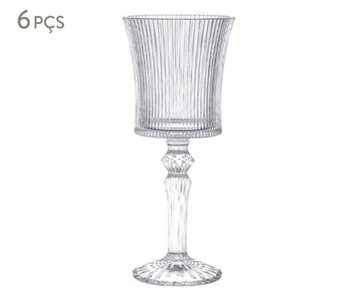 Jogo de Taças para Água Graffiato, Transparente | WestwingNow