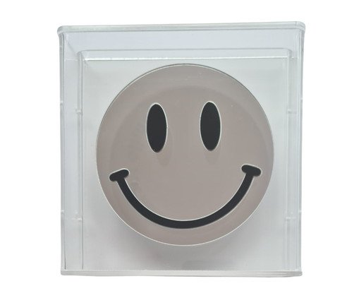 Quadro em Caixa Acrílica Smile Prata, Prata | WestwingNow