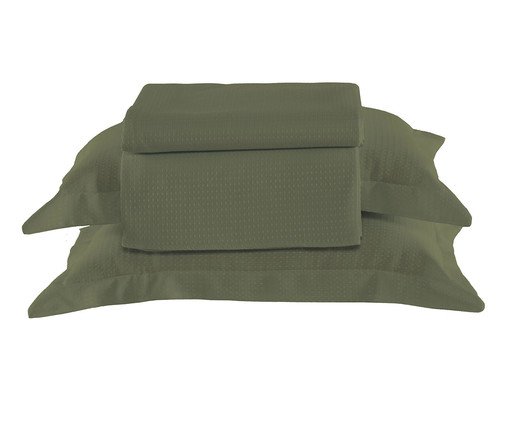 Jogo de Cobre-Leito Piquet Collor Grafite, green | WestwingNow