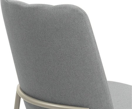 Conjunto de Cadeiras Elis - Cinza Stone e Champanhe | WestwingNow