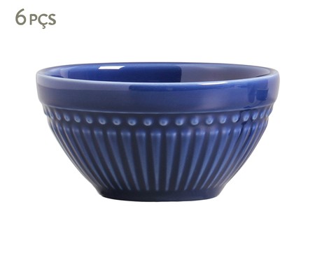 Jogo de Bowls de Cerâmica Roma Azul Navy