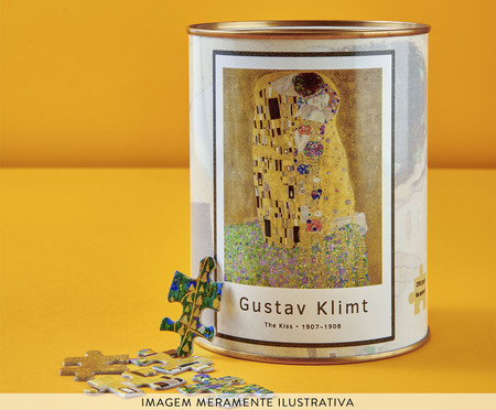 Quebra-Cabeça Museus 216 Peças - The Kiss Gustav Klimt | WestwingNow