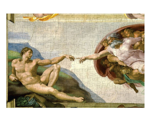 Quebra-Cabeça Museus 216 Peças - Criação de Adão Michelangelo, Colorido | WestwingNow
