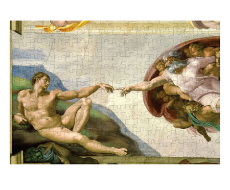 Quebra-Cabeça Museus 216 Peças - Criação de Adão Michelangelo