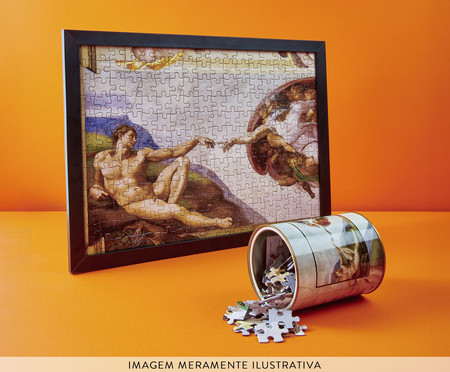Quebra-Cabeça Museus 216 Peças - Criação de Adão Michelangelo | WestwingNow