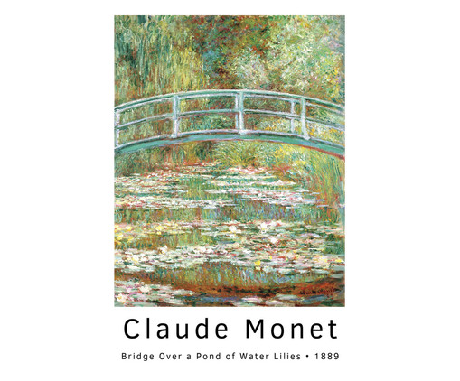 Quebra-Cabeça Museus 216 Peças - Bridge Over A Pond Of Water Lilies Claude Monet, Colorido | WestwingNow