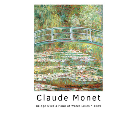 Quebra-Cabeça Museus 216 Peças - Bridge Over A Pond Of Water Lilies Claude Monet