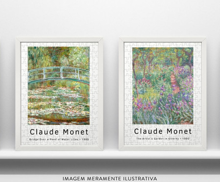 Quebra-Cabeça Museus 216 Peças - Bridge Over A Pond Of Water Lilies Claude Monet | WestwingNow