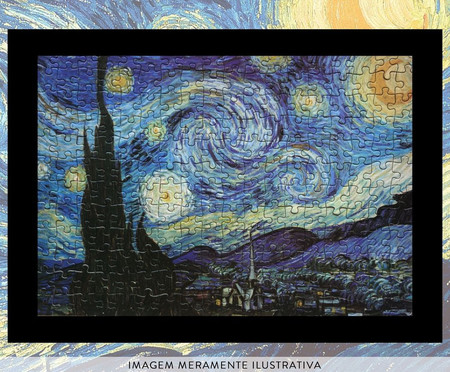 Quebra-Cabeça 216 Peças Museus - Starry Night Van Gogh | WestwingNow