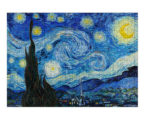 Quebra-Cabeça 216 Peças Museus - Starry Night Van Gogh, Colorido | WestwingNow