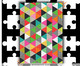Kit Quebra-Cabeça 500 Peças Triângulos Bebel Franco com Moldura, Colorido | WestwingNow