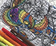 Quebra-Cabeça Montar e Colorir 48 Peças - Flor em Curva, Colorido | WestwingNow