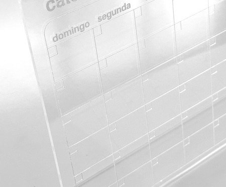 Calendário de Mesa Mensal Transparente | Westwing