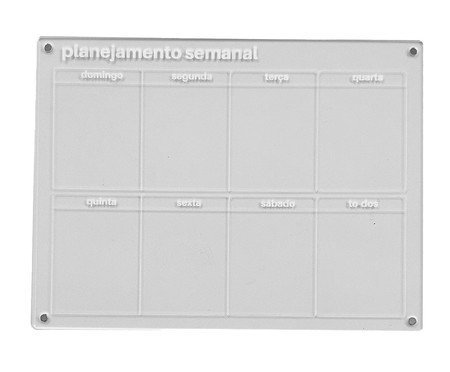 Calendário Geladeira Semanal Transparente | Westwing