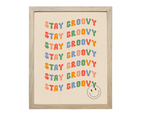 Quadro Teen Stay Groovy Oak