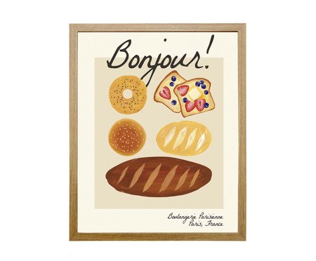 Quadro Cozinha Bonjour Frejó