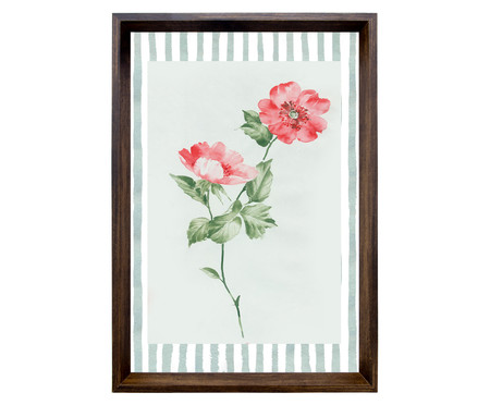 Quadro Clássico Rosas II Tabaco