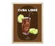 Quadro Cozinha Drink Cuba Libre Pinus, Bege | WestwingNow