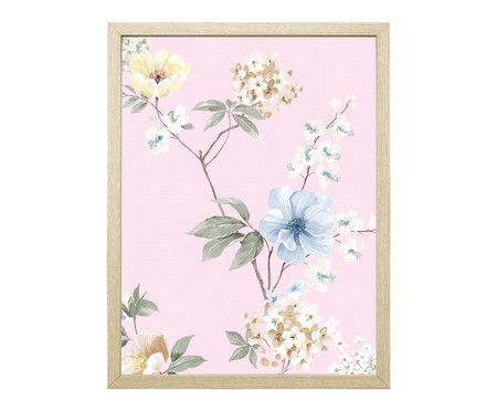 Quadro Floral Rosa Pinus