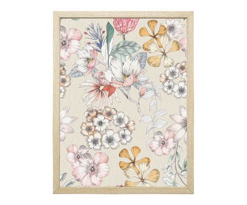 Quadro Floral Azul Pinus, Bege | WestwingNow