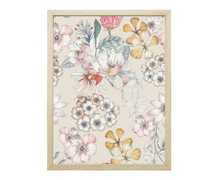 Quadro Floral Azul Pinus