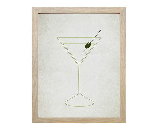 Quadro Cozinha Glass Drink Oak, Madeira | WestwingNow