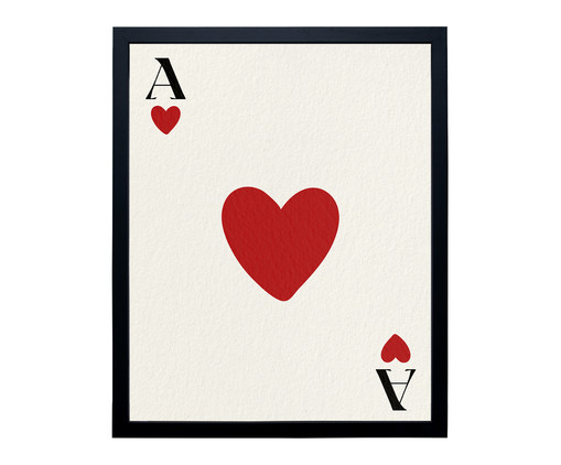 Quadro Teen Heart Preto, Preto | WestwingNow