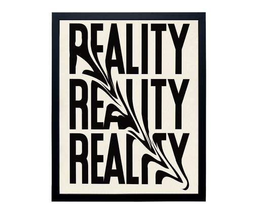 Quadro Fashion Reality Preto, Preto | WestwingNow