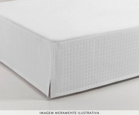 Saia para Cama Allure Branco | Westwing