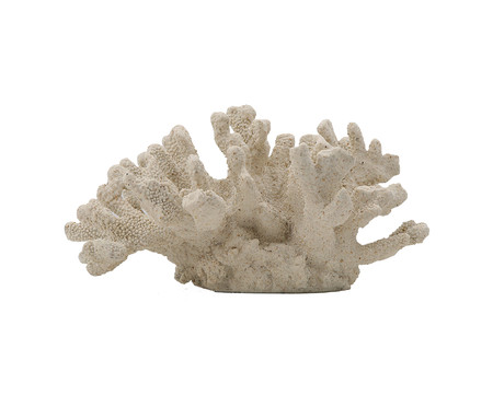 Coral em Resina Grande Branco