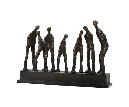 Escultura em Resina Homens Bronze, Bronze | WestwingNow