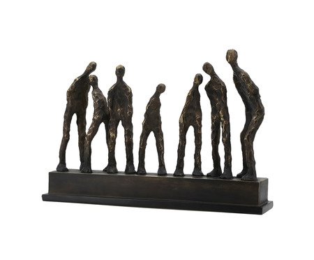 Escultura em Resina Homens Bronze | Westwing