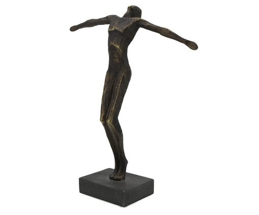 Escultura em Resina Homem Bronze, Bronze | WestwingNow
