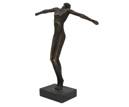 Escultura em Resina Homem Bronze | Westwing