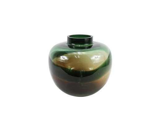 Vaso Pequeno Hearty Verde e Marrom, multicolor | WestwingNow