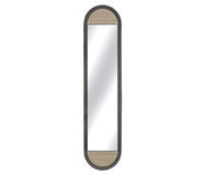 Espelho Retangular Maior com Moldura em Metal e Acabamento Liso Preto | WestwingNow